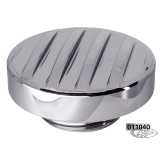 GZP chr ribbed screw in cap 82-e18