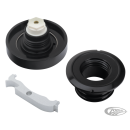GZP black ribbed screw in cap 82-e18