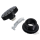 GZP black cut ribbed screw-in cap 82-e18