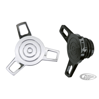 GZP Chrome cam style spinner cap vented