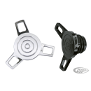 GZP Chrome cam style spinner cap vented