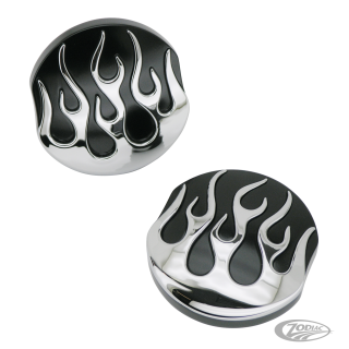 GZP Black chrome flamed gascap R/H ventd