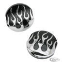 GZP Black chrome flamed gascap R/H ventd