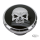 GZP Skull blck/chrome Gas cap set 84-96