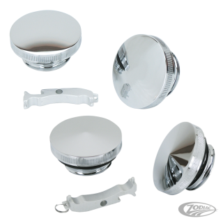 GZP Chr Pointed gascap & paint saver Set