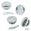 GZP Chr Pointed gascap & paint saver Set