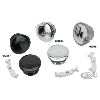 GZP Blk screw-in flush mount gas cap set