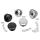 GZP Blk screw-in flush mount gas cap set