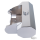 GZP Octagonal chromed oil tank center fi