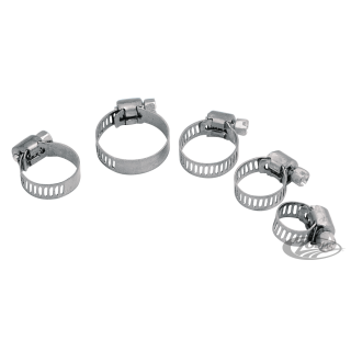GZP 10pck Hose clamp 7/32" thru 5/8" sta
