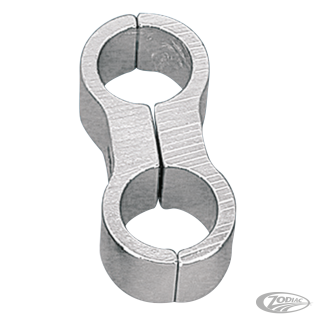 GZP Oil/Fuel line clamp matte chrome