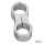 GZP Oil/Fuel line clamp matte chrome