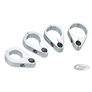 GZP 1 1/8" clutch cable clamp chrome pla