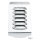 GZP Louvered chrome dash plate 83up FXST
