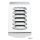 GZP Louvered chrome dash plate 83up FXST