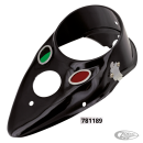 Black cat eye dash cover with lenses