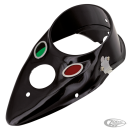 Black cat eye dash cover with lenses
