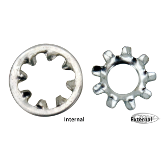 100pck Lockwasher 5/16" external