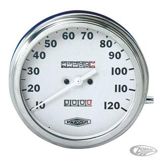 GZP Speedo MPH, White face, 2:1