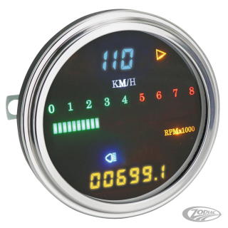 GZP Full digital MPH speedo/tacho cabled