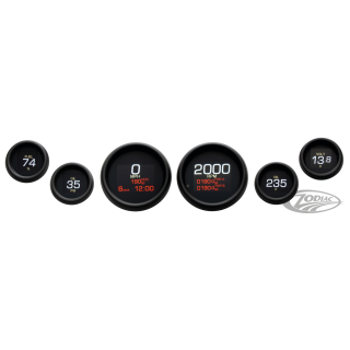 HLY BGR 6 GAUGE MLX 96-03 Black Bezels