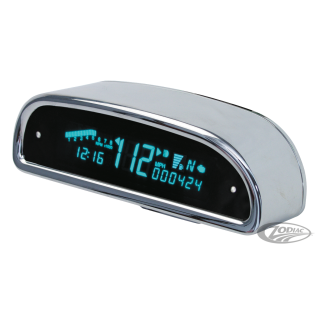 Speedo/Tach Hooded f/bar mount MPH/KMH
