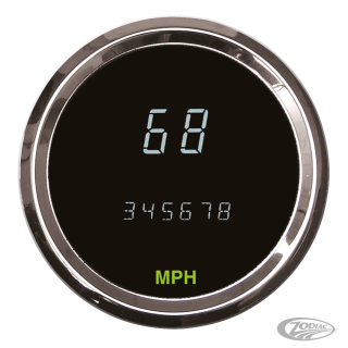 Round Digital Speedometer 3-3/8" KPH+MPH