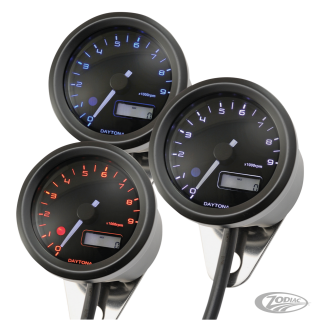 Velona 48mm 9000RPM 3 colour tacho blk