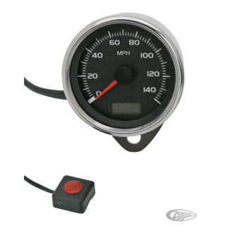 GZP Electr speedo 80mm SS housing MPH 95
