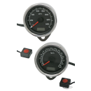 GZP Electr speedo 80mm SS housing MPH 95