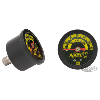 Oil pressure gauge 60PSI Black