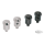 EVO pressure gauge adaptor dual, satin