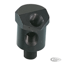 EVO pressure gauge adaptor dual, black