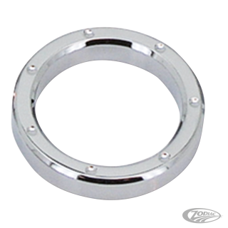 GZP Chrome Dimpled billet instr bezel 2"