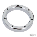 GZP Chrome&Black Dimpled billet bezel 2"