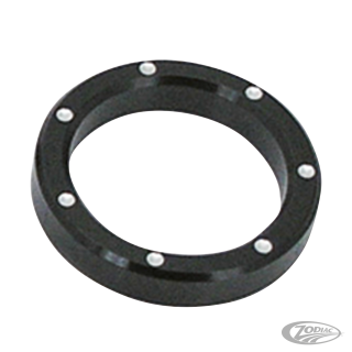 GZP Blck&Silver Dimple billet bezels