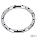 GZP Chr&Blck Dimple billet bezel 3-5/8"
