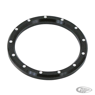 GZP Blck&Silver Dimple billet bezels 3-5