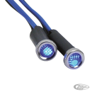 GZP LED indicator light blue lens stainl