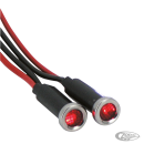 GZP LED indicator light Red lens stainle