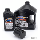 Evo Sportster oil service kit Black