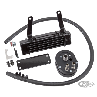 JAGG Ölkühler Kit 6 Row horizontal schwarz für Harley Softail 00-17