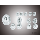 Chrome acorn nuts 1/4-20 UNC set/5