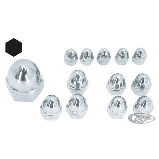 Chrome acorn nut 1/2-13 UNC