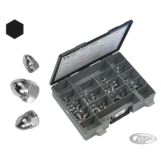 10pck Chrome Acorn nuts 5/16-18