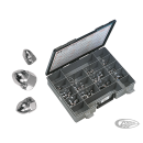 Assortment tray chrome acorn nuts UNF/C