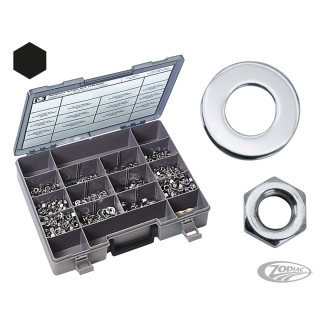 100pck Chrome hex nut 3/8-16 UNC