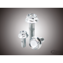 10Pck Ind. Hex Serr. Flange 1/4-20x5/8"