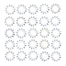 ZINC EXT. LOCKWASHER, 3/8 INCH - 25PACK