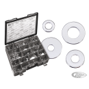 Ass.tray flat washers chr.16 sizes